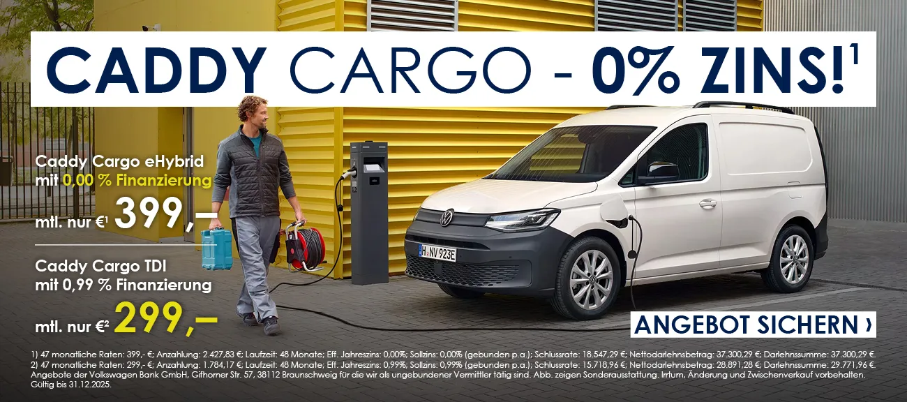 VW Caddy Cargo Sonderfinanzierung