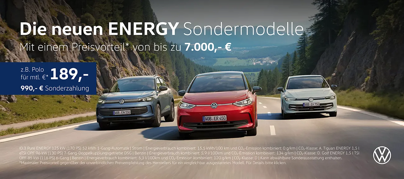 VW ENERGY Sondermodelle