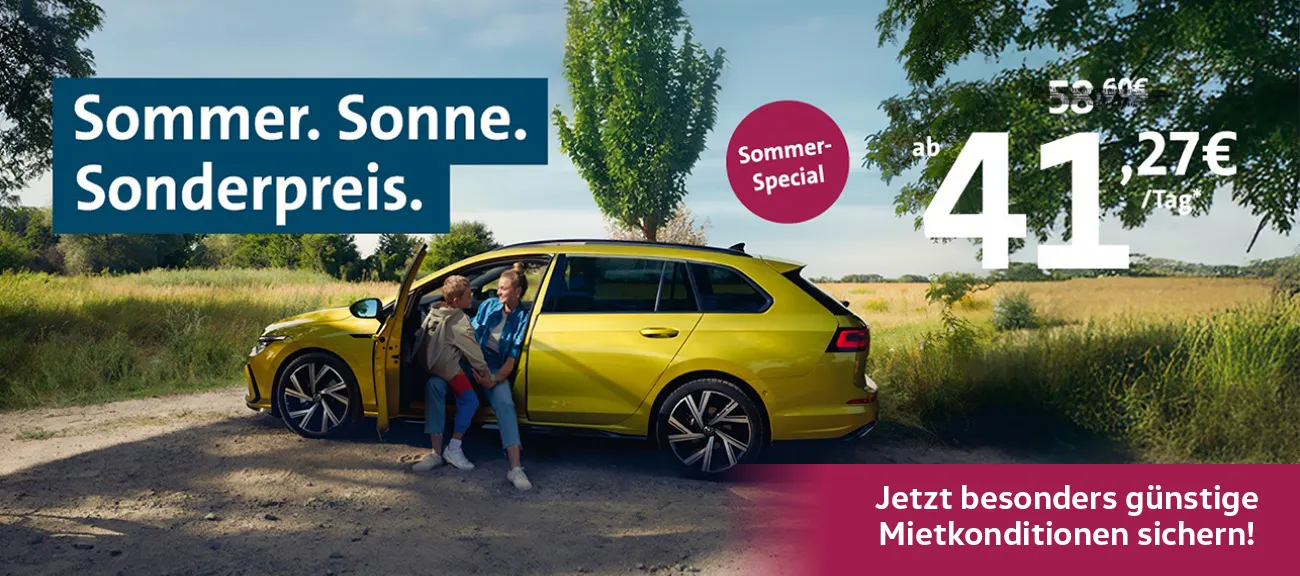 Sommer Sonderkonditionen Rent a Car