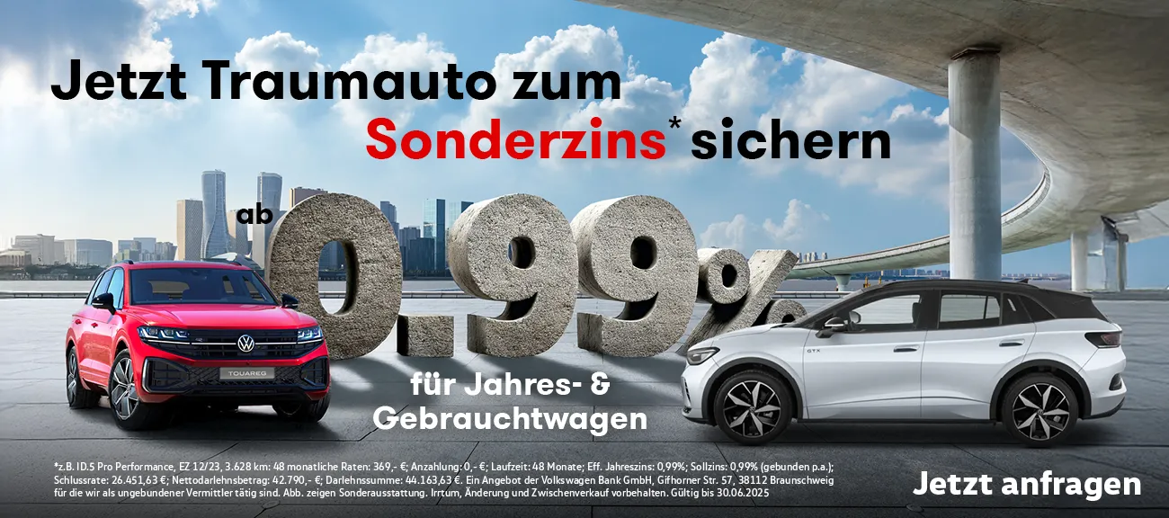 ab 0,99% Sonderfinanzierung
