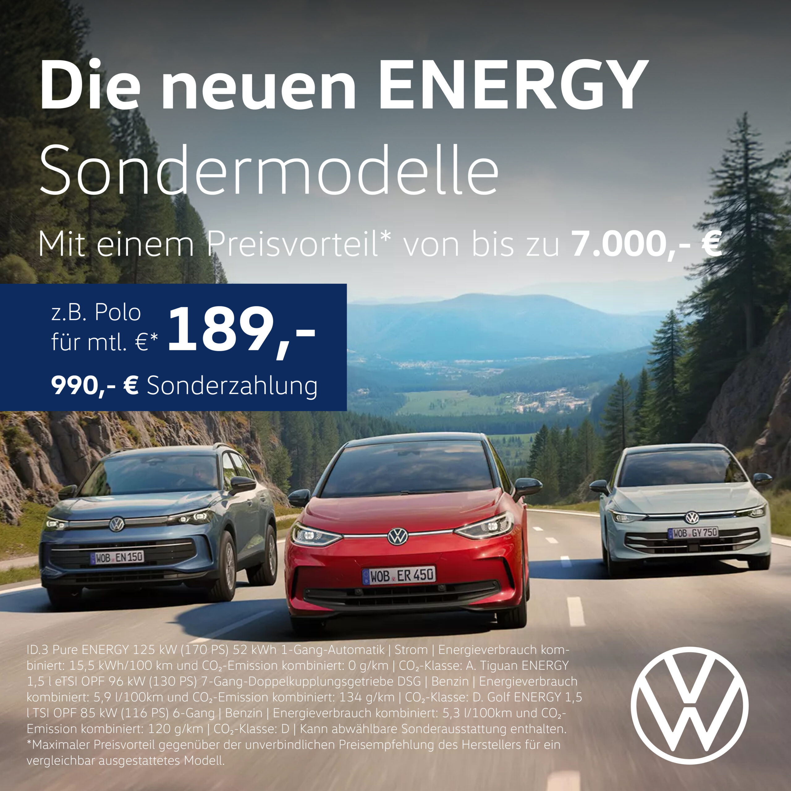 BEITRAGSBILD VW Energy Sondermodelle