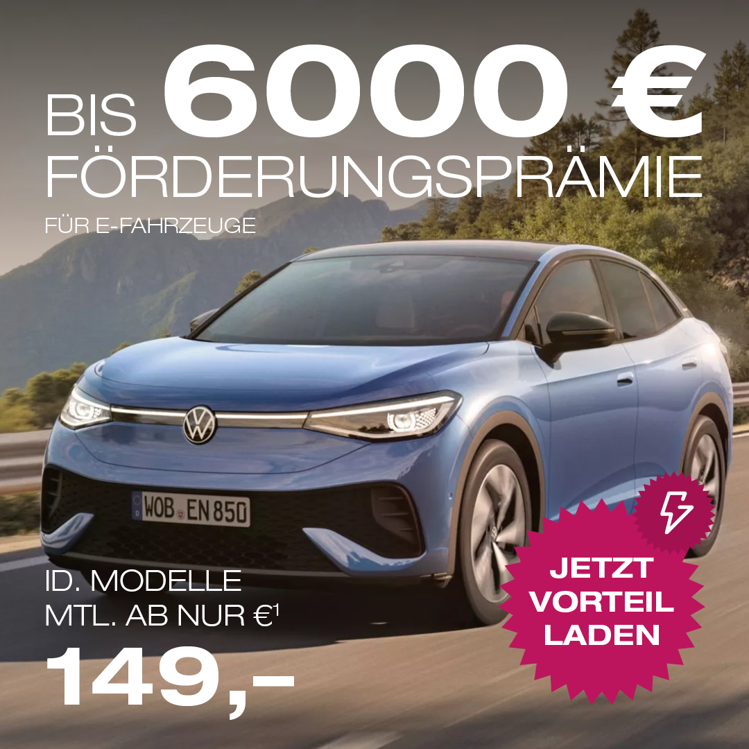 VW E-Fahrzeug Förderprämie