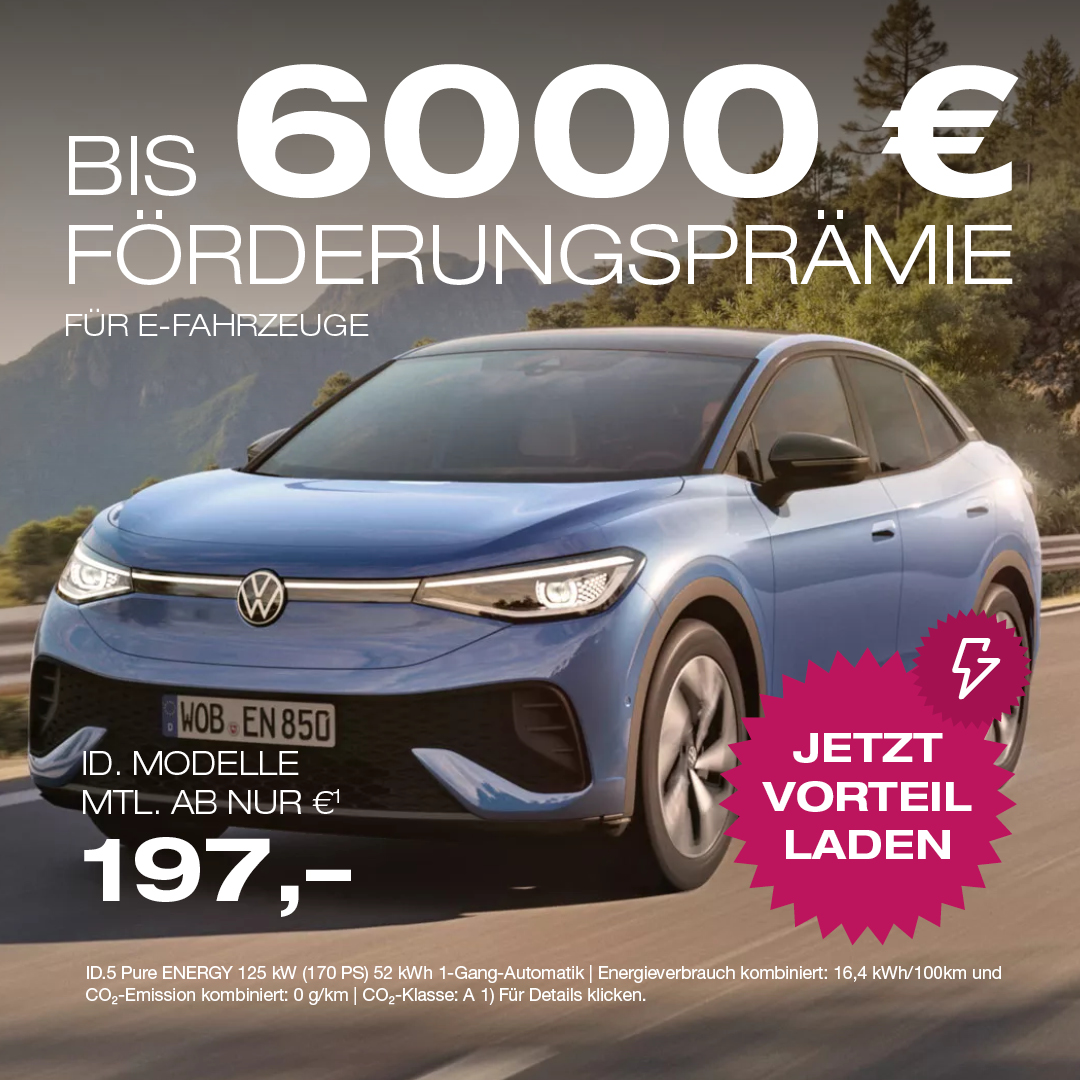 VW Förderprämie für E Autos